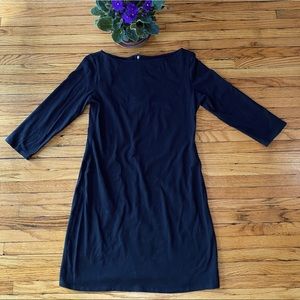 Xhilaration Shift Dress, Cotton, 3/4 Sleeves, Little Black Dress, LBD